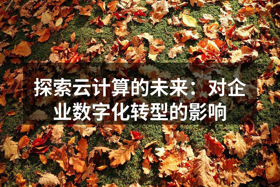 探索云计算的未来：对企业数字化转型的影响